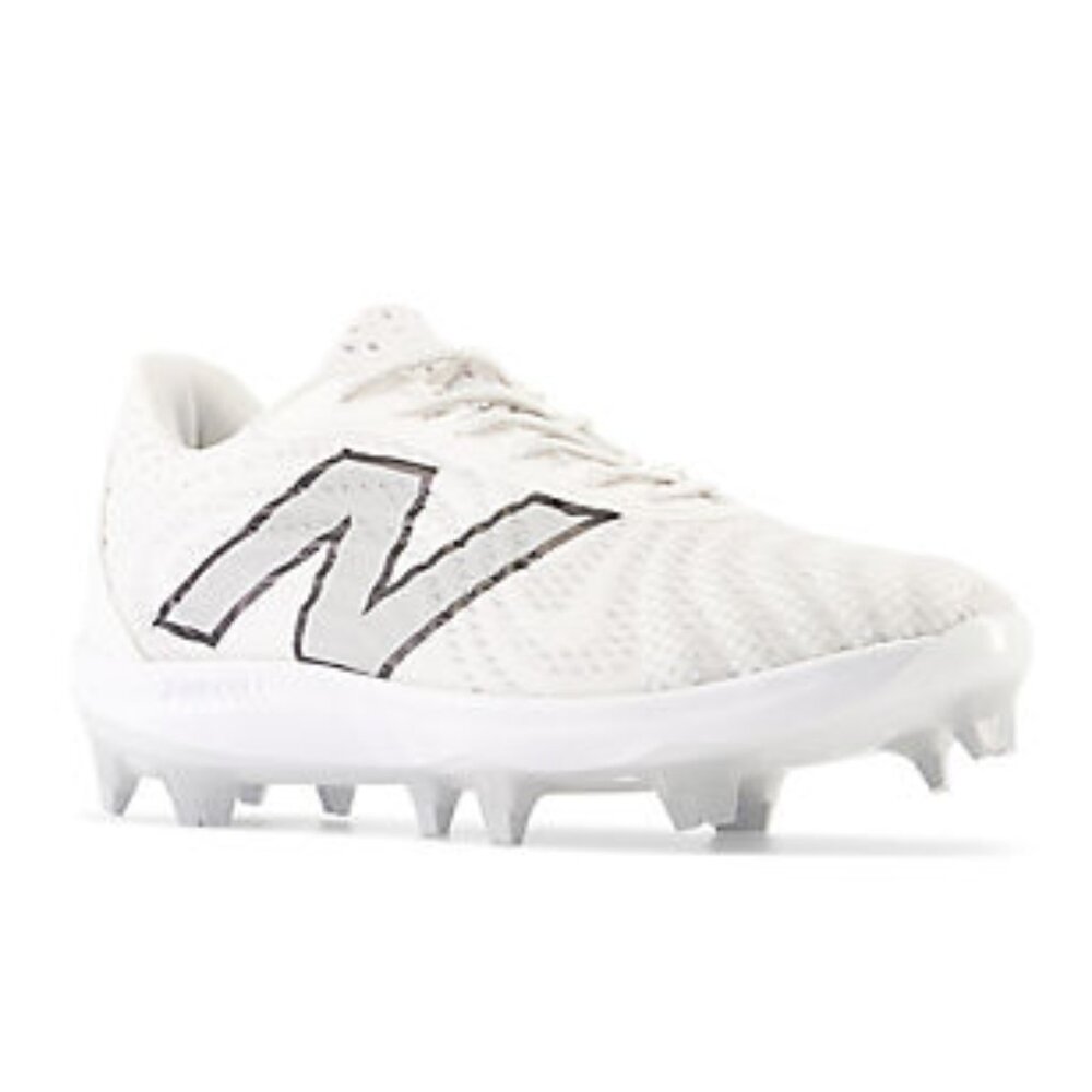 Mens New Balance White FuelCell Molded Cleat PL4040W7